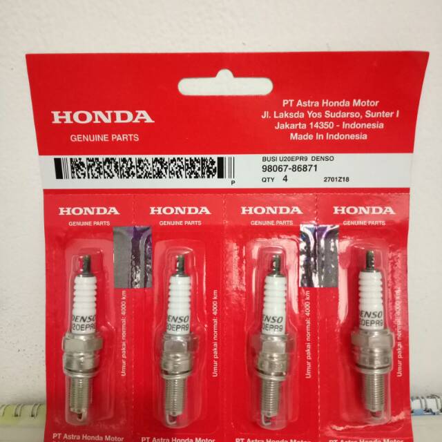 Busi vario, beat, supra x125 original honda