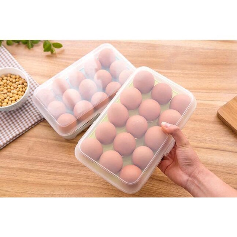 box / tempat telur isi 15 &amp; 12sekat/ telur ayam egg storage/ box penyimpan telur