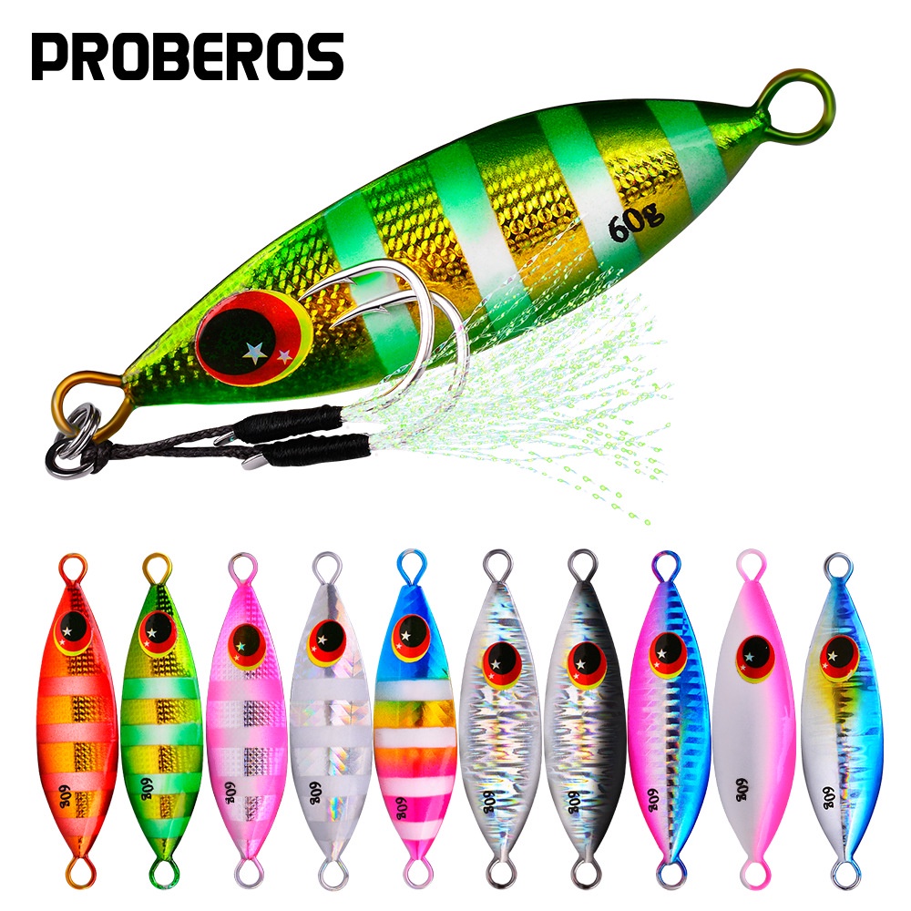 Metal Jig Premium merk Proberos Umpan Pancing Jigging Mancing Laut casting Castjig Fishing Lure Import GID LF105 Vertical Jigs