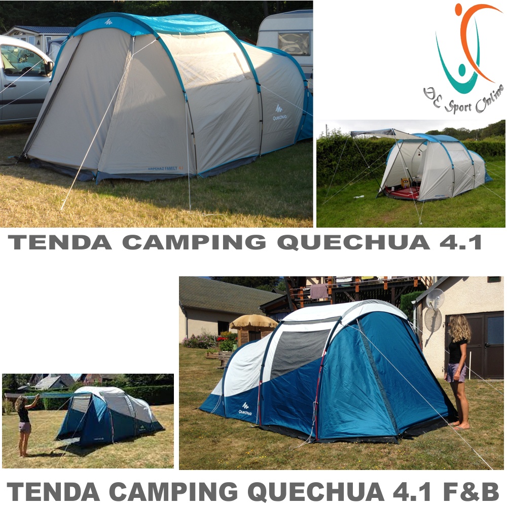 Jual TENDA CAMPING QUECHUA 4 ORANG 1 KAMAR PRODUK IMPORT TENDA KEMAH ...