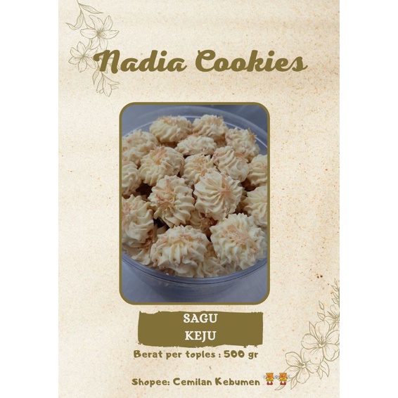 

Kue Kering Sagu Keju 500gr