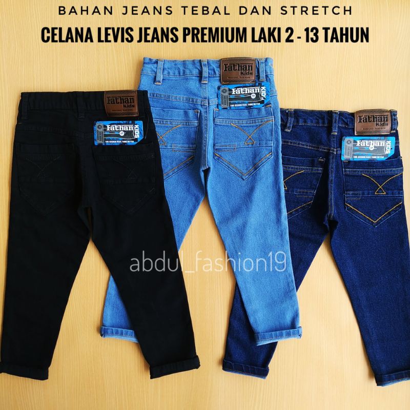 Celana Jeans Anak laki laki 4-12 tahun Celana Anak Cowok Celana Panjang Anak laki laki