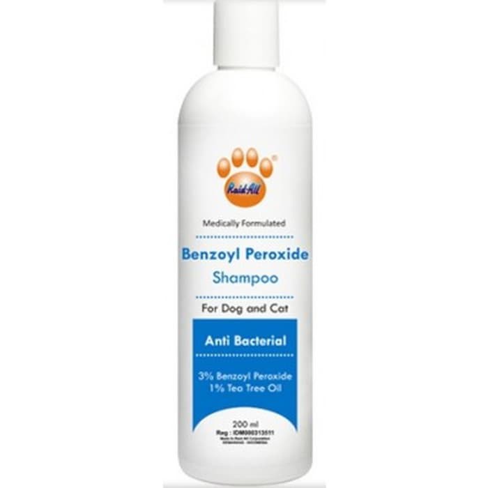 Shampoo Benzoyl Peroxide - 200ml - Shampo Anti Bakteri Anjing Kucing