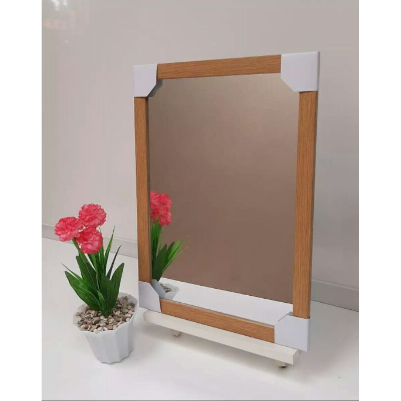 PECAH GANTI BARU/CERMIN DINDING MINIMALIS(32×44)-CREAM