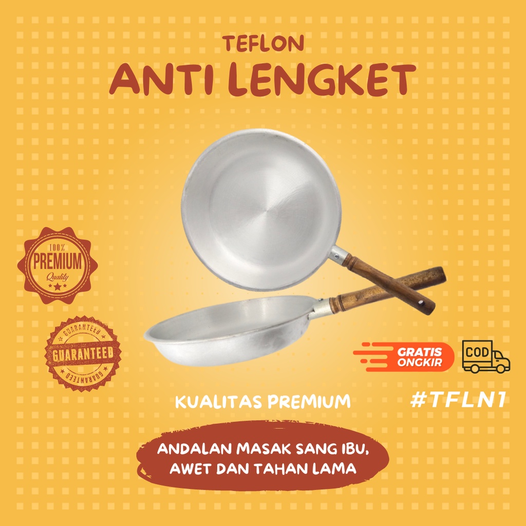 TFLN1 - Produk terlaris penggorengan teflon wajan tebal alumunium anti lengket set frypan teflon fre