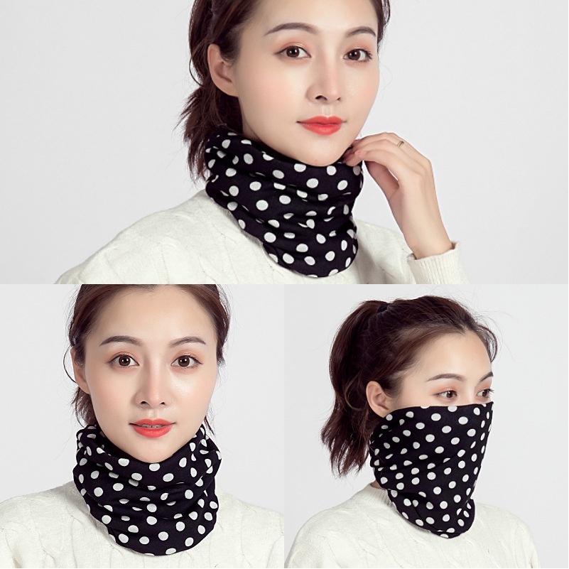 Syal Scarf Leher Bandana Wanita Retro Vintage Bahan Katun Murni Korea Fashion Impor Elegan