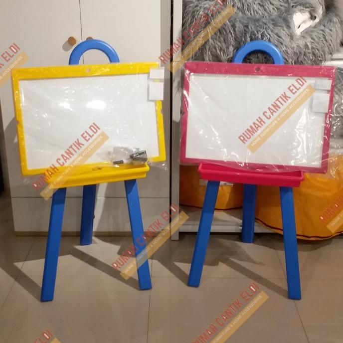 

Papan Tulis Anak Berdiri Magnet 2 Sisi (GRATIS Spidol & Kapur) - P. Tulis Kuning