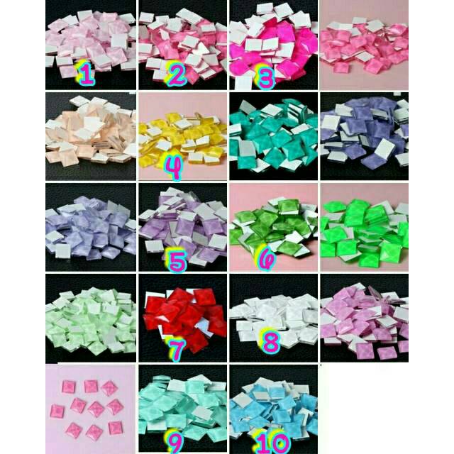 Jelly square Bahan kotak Bahan square Bahan decocase blink blink square blink