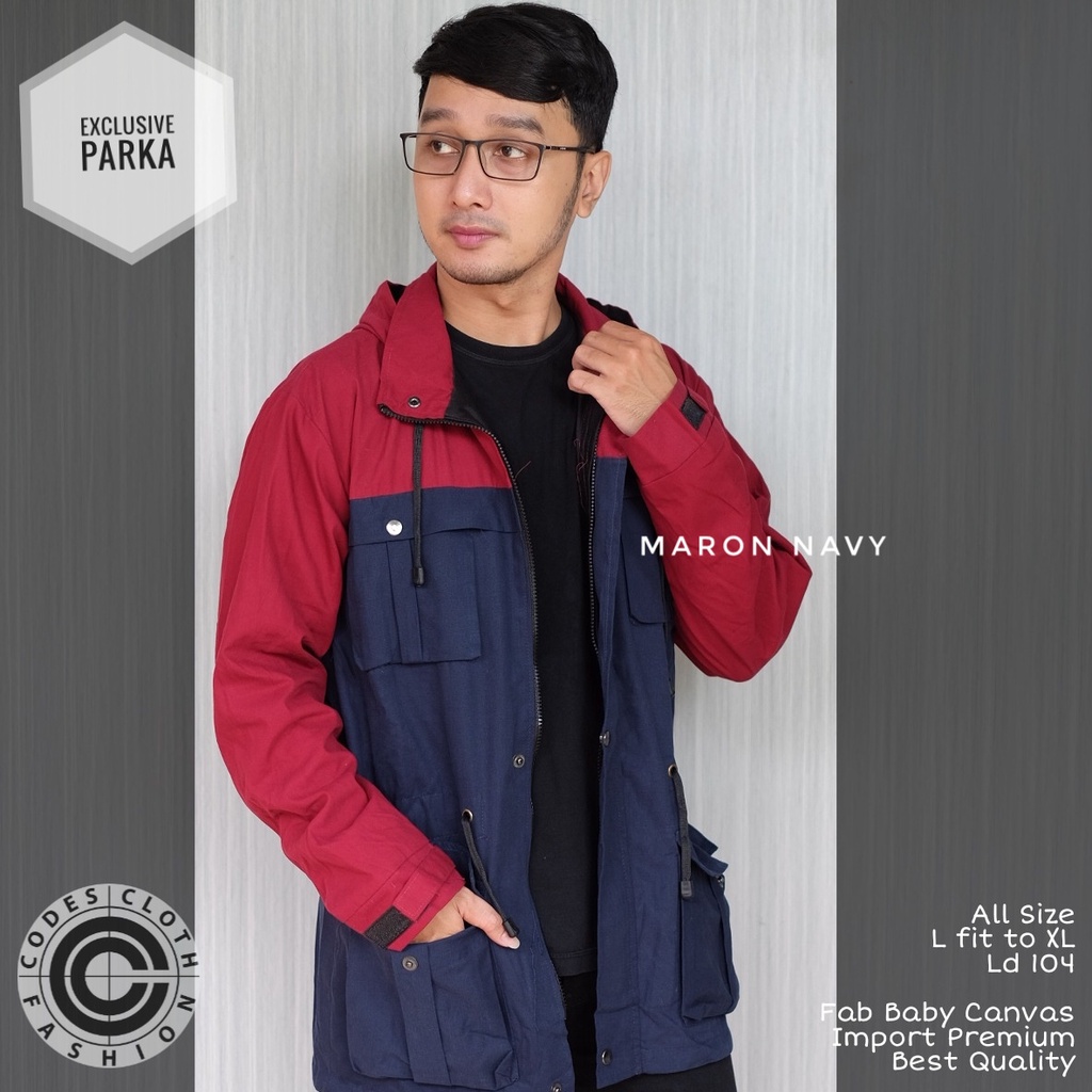 Jaket Pria Jaket Parka Kanvas Exclusive