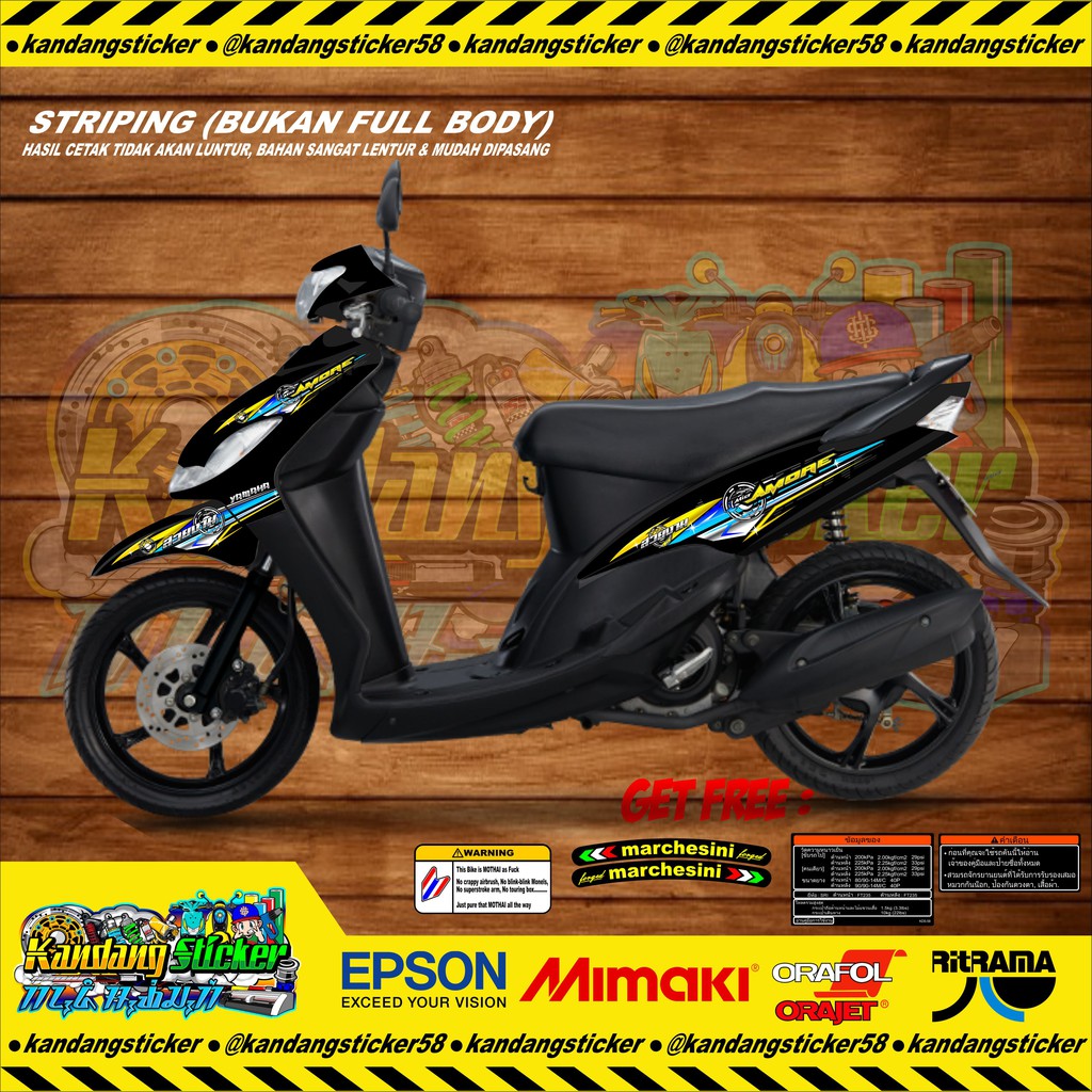 Jual Striping Custom Mio Sporty Mothai Babylooks Thailook Thailand Indonesia Shopee Indonesia