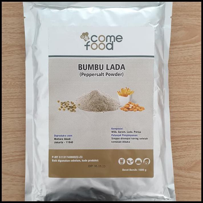 

Seasoning Powder Premium Pepper Salt / Bumbu Tabur Import Taiwan 1Kg