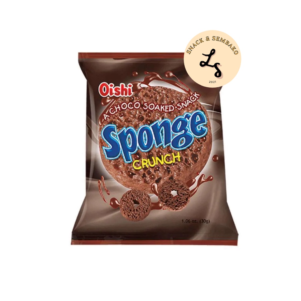 Oishi Sponge Rasa Coklat [1 Pack 20 pcs x 9 gr]