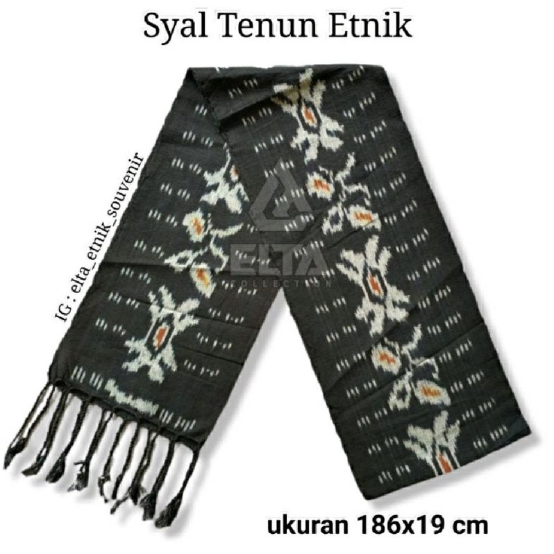 Syal tenun etnik motif rote NTT