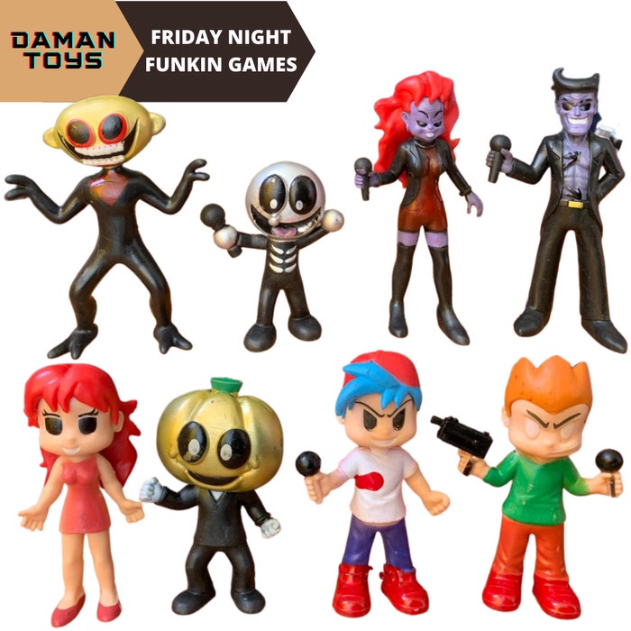 Figure FNF Friday Night Funkin Games Mainan Kado Anak Koleksi Pajangan