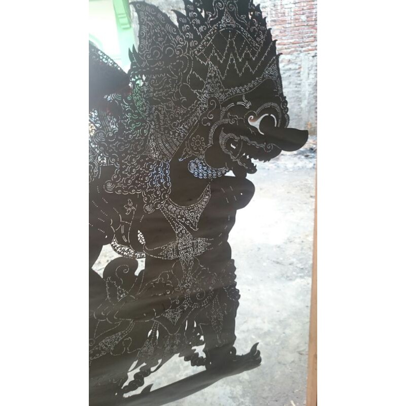 gebingan wayang kertas "kumbakarna"