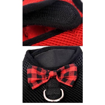 Harness Bow Tie Untuk Anjing Kucing Kelinci Hewan Kurus Kecil