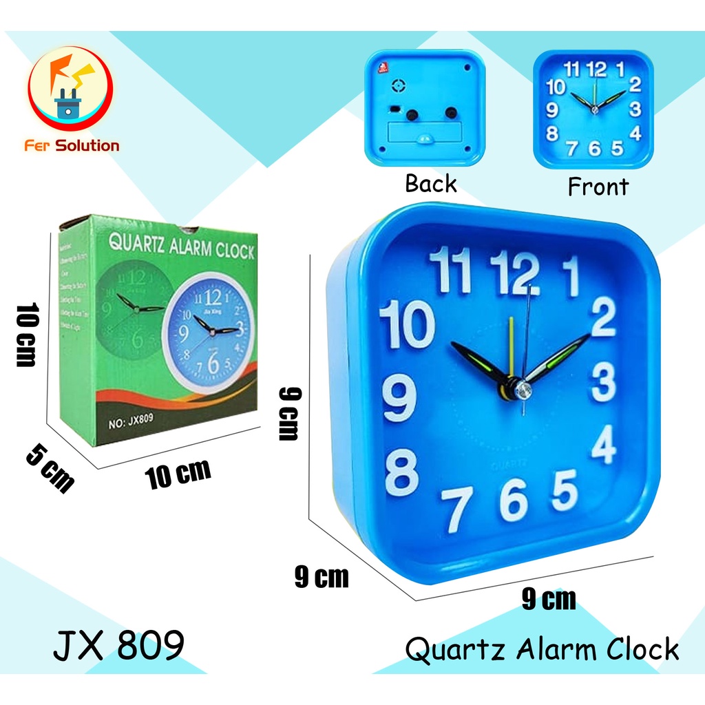 JX809 Jam Alarm Meja Weker Waker Beker Kring Mini Murah