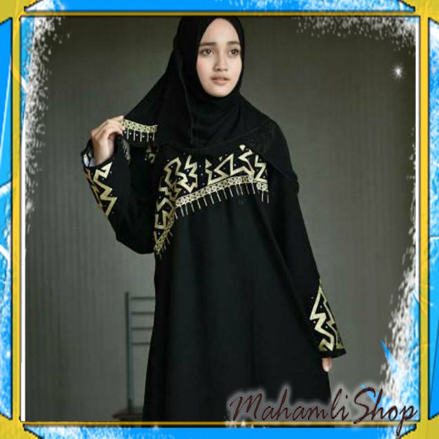 ABY 179  ABAYA BORDIR SHIRAZ GAMIS JUBAH SYARI