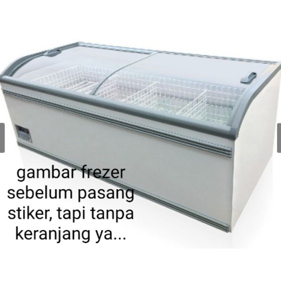 Jual Kulkas Sliding Curve Glass Freezer merk AHT 1000 Liter