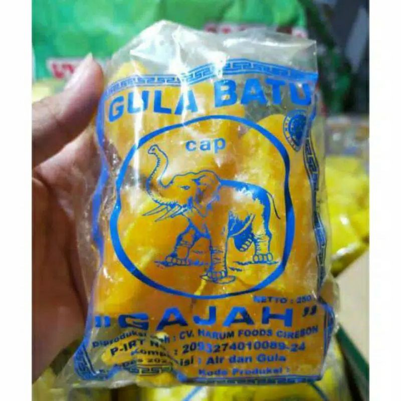 

Gula Batu Madu Cap Gajah 250 Gram Khas Cirebon