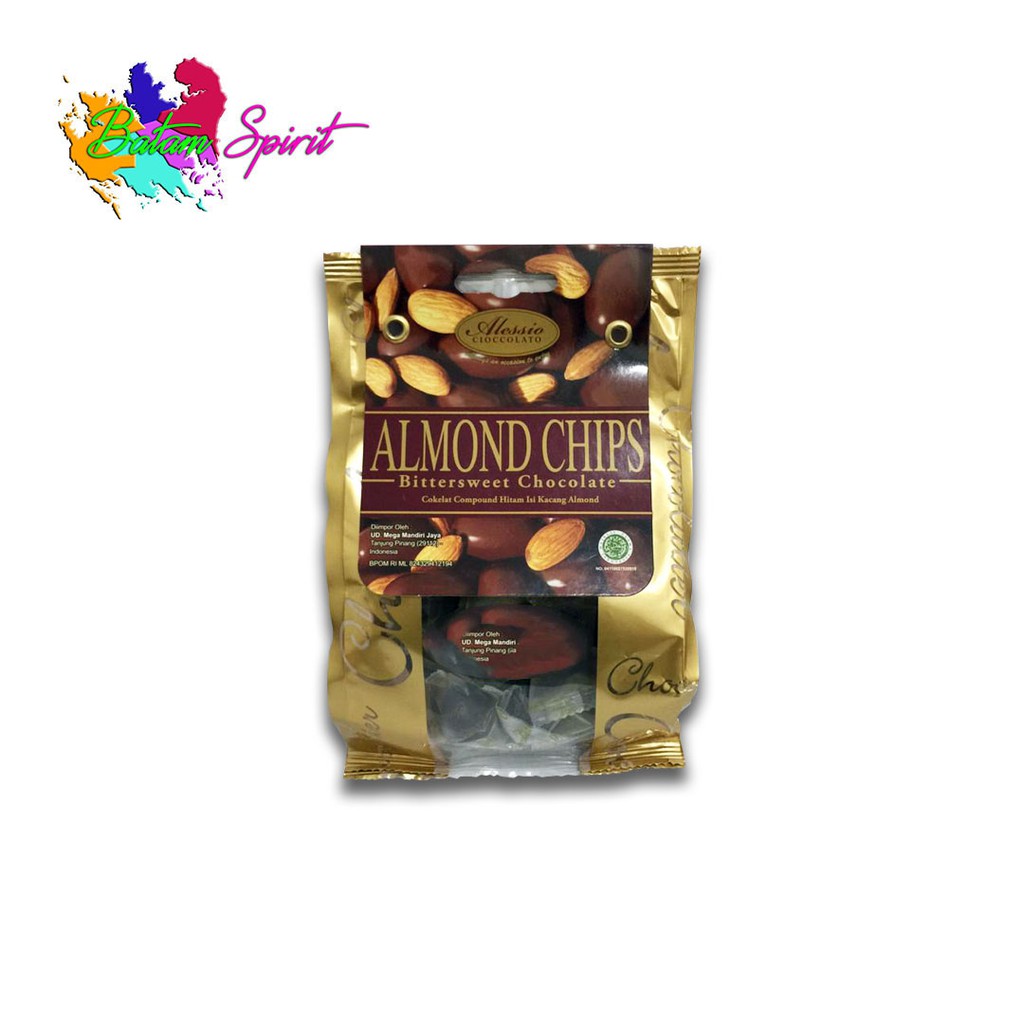 Jual Alessio Tiramisu Almond Chips Bittersweet Chocolate 100gr Shopee Indonesia 6084