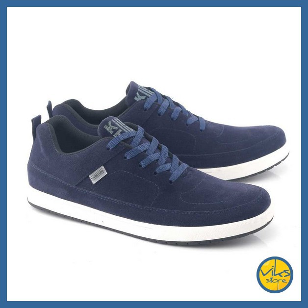 Sepatu Sneakers Pria Cowok Tali Style Casual Unisex Distro Kuzatura Suede Lokal Premium Elegan