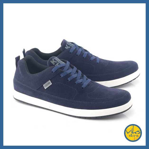 Sepatu Sneakers Pria Cowok Tali Style Casual Unisex Distro Kuzatura Suede Lokal Premium Elegan