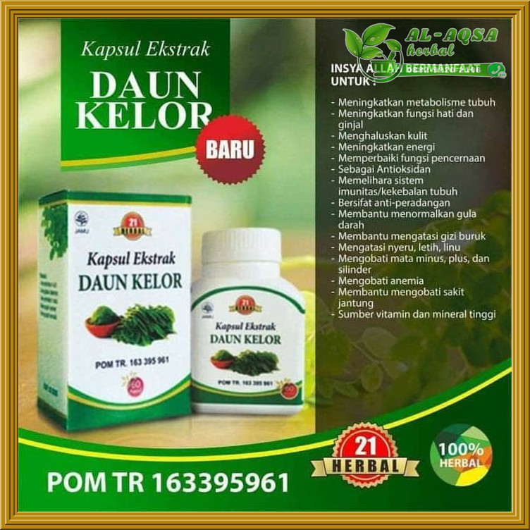 

Kapsul Daun Kelor 60 Kapsul