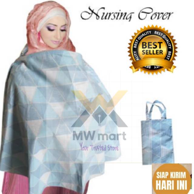 Apron menyusui full cover petite Mimi  / Celemek menyusui