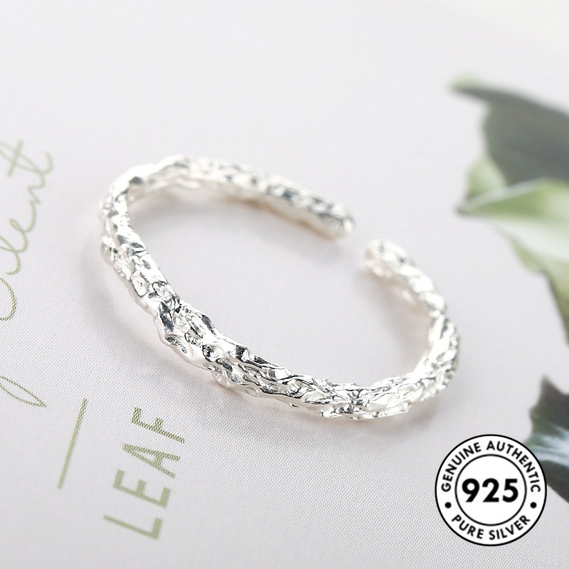 Cincin Sterling Silver 925 Simple Untuk Wanita