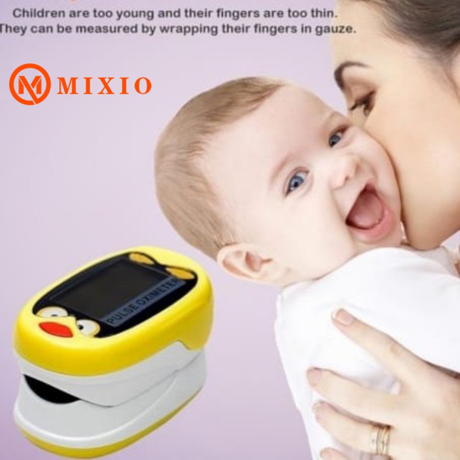 MIXIO H5 Oxymeter Baby anak kids Rechargeable Finger Pulse Portable