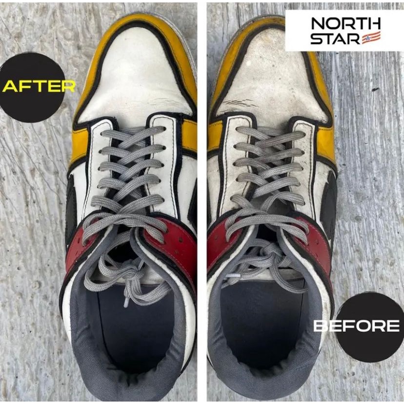 ( 𝟭𝟬𝟬% 𝐁𝐞𝐫𝐠𝐚𝐫𝐚𝐧𝐬𝐢 𝐎𝐫𝐢 ) Pembersih Sepatu Daily North Star - Nano Foam Shoes Cleaner Waterless Sabun Cuci Perawatan Sepatu / Cuci Sepatu Praktis Sabun Cuci Pembersih Sepatu Kotor pembersih sepatu putih tanpa air