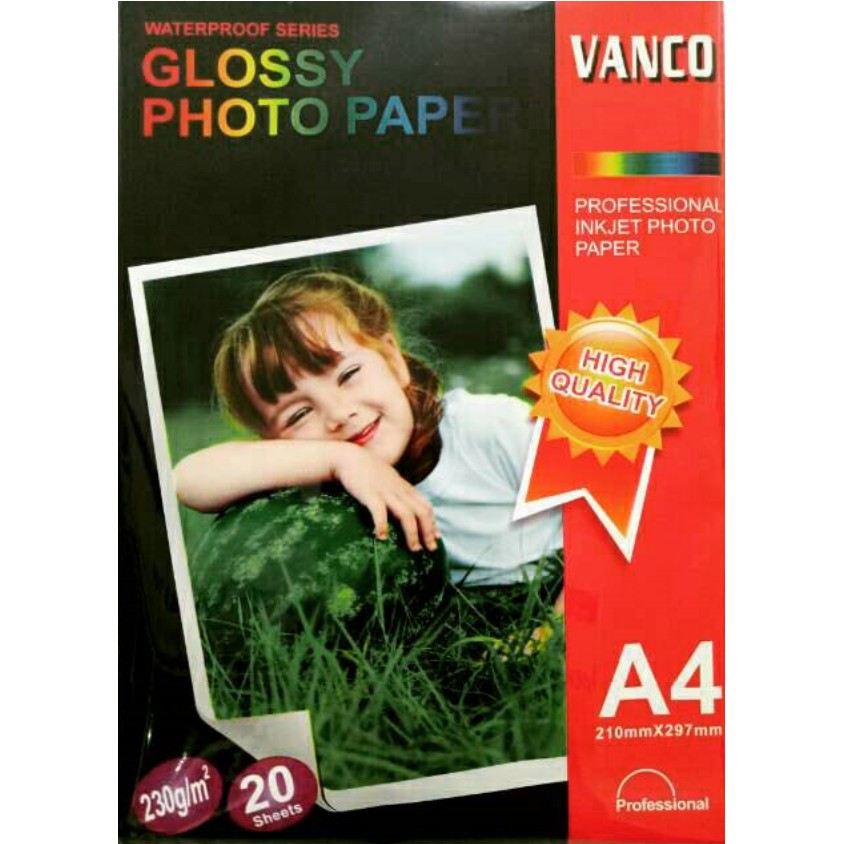 

KERTAS PHOTO VANCO 230 Gsm
