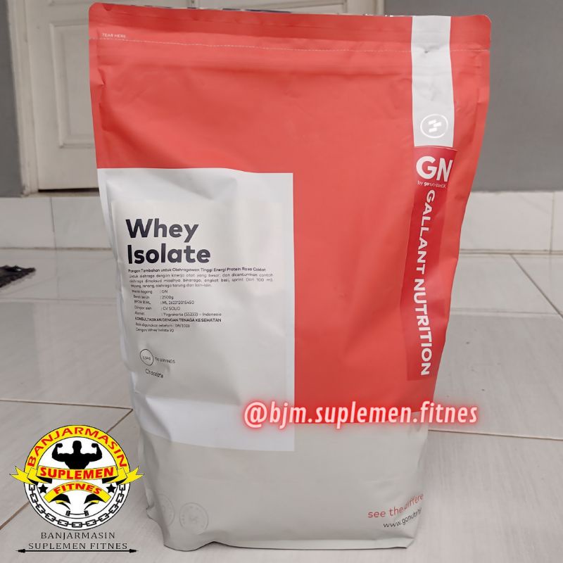 GN GALLANT NUTRITION WHEY PROTEIN ISOLATE 95% WPI 95 5.5 LBS 100 SERVING