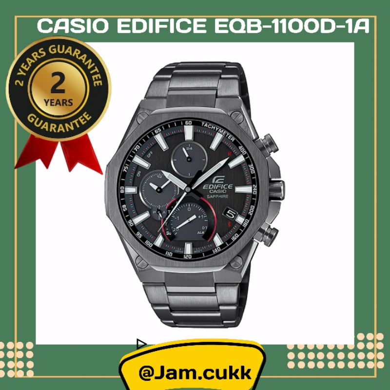 JAM TANGAN PRIA CASIO EDIFICE EQB-1100DC-1A ORIGINAL FULLSET BERGARANSI