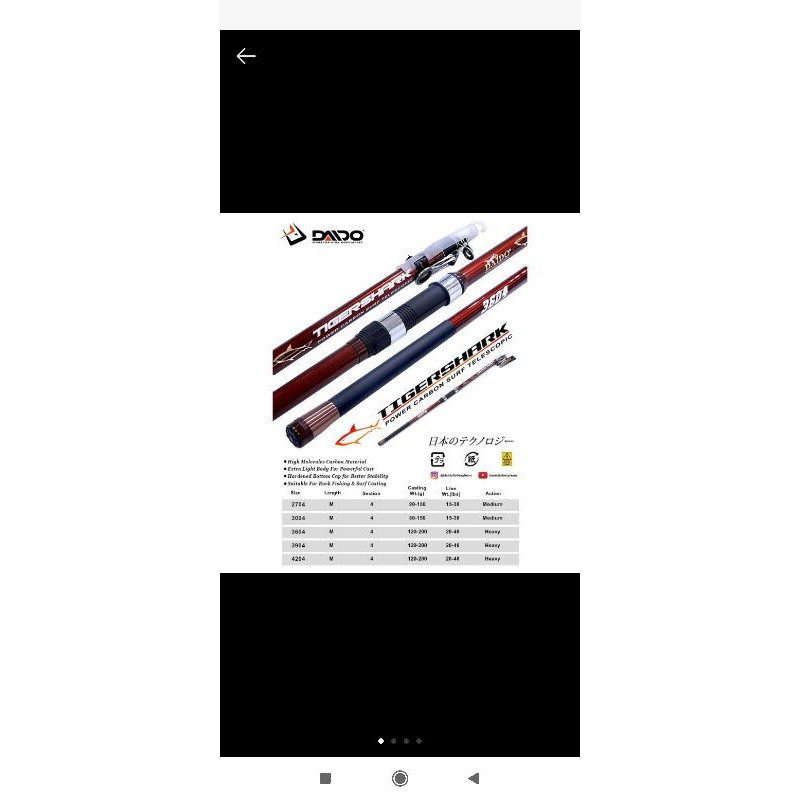 Daido telescopic Tiger Shark