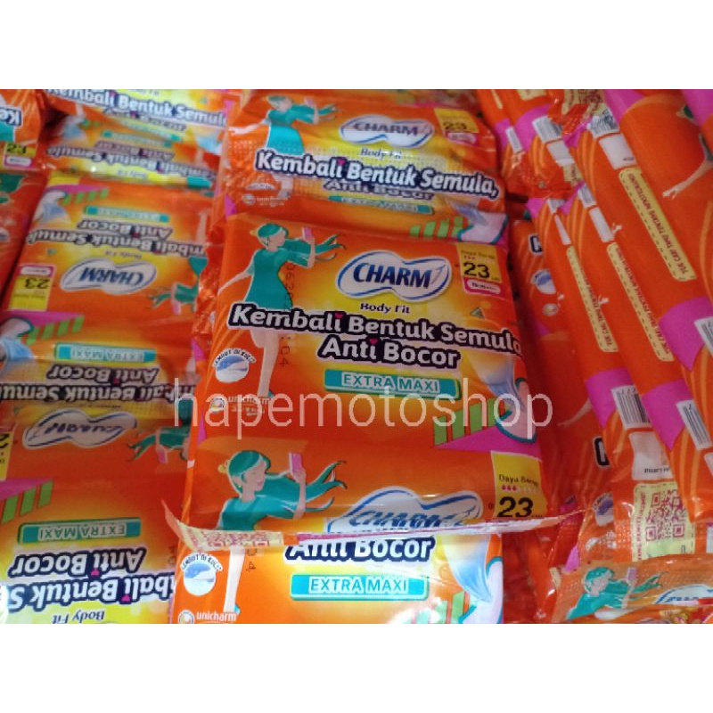 Jual Charm Pembalut Body Fit Sachet (1 renceng x 10 pc ) | Shopee Indonesia