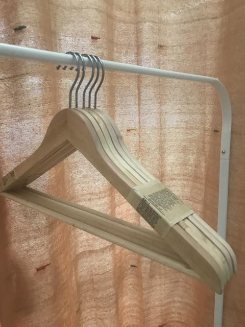 Gantungan Hopa Clothes Hanger  Isi 5 Pcs Gantungan Baju Kayu (hhl-128) Terlaris