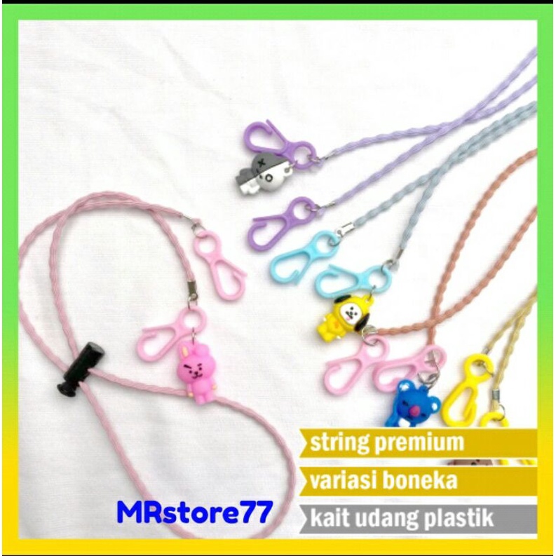 Tali masker karakter bts/streap masker anak BTS/kalung masker anak bts