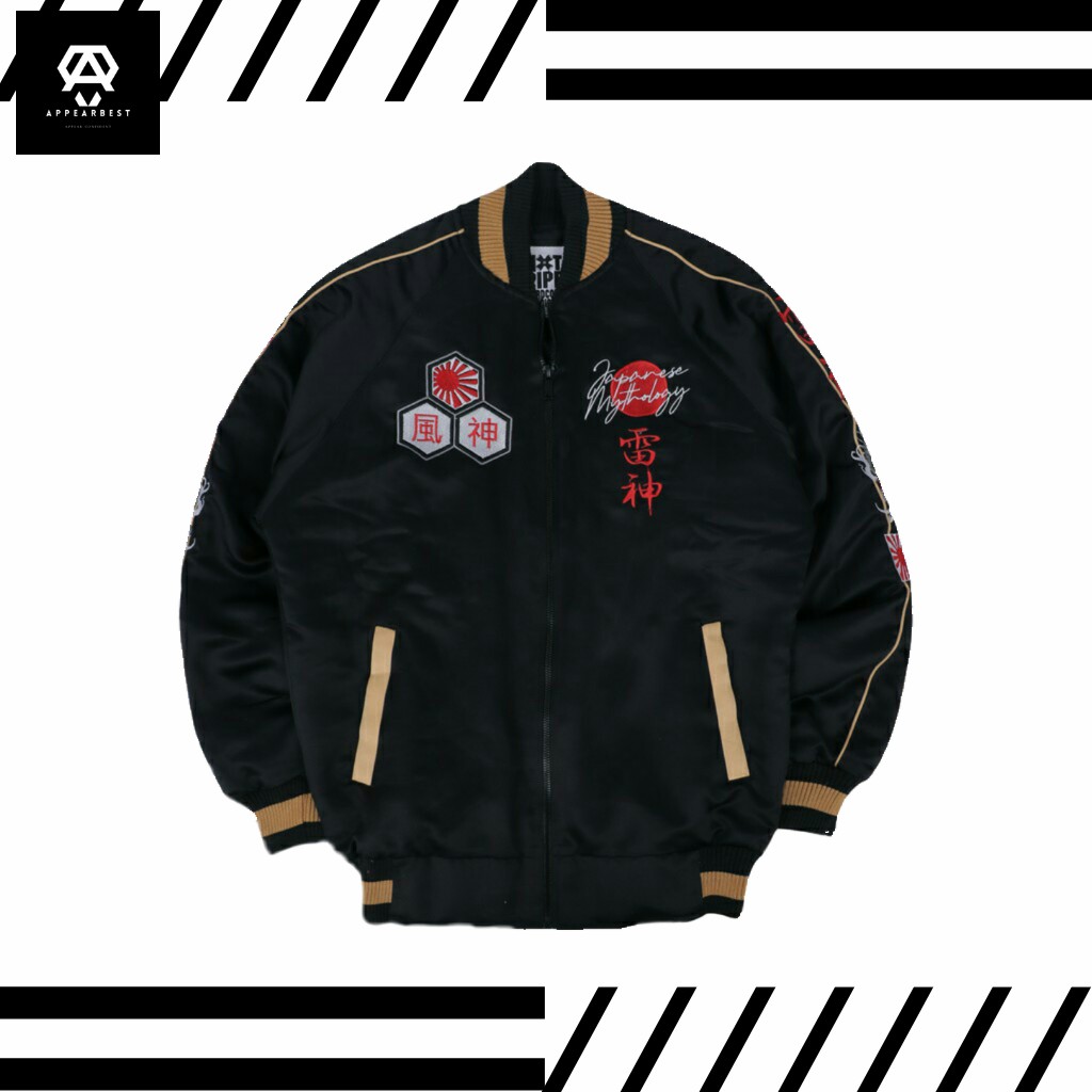 Jaket Sukajan - Fujin Black - Sukajan Jacket - Sukajan Murah Original