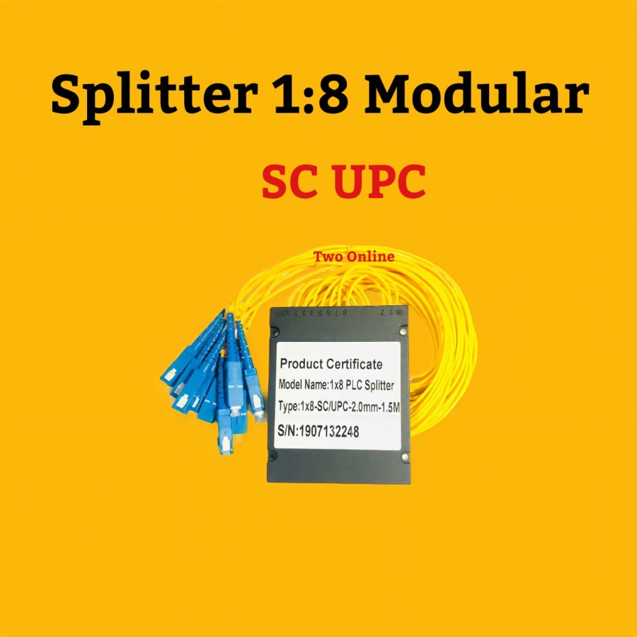 Passive splitter / pasif spliter 1:8 fiber optic MODULAR - UPC-MODULAR