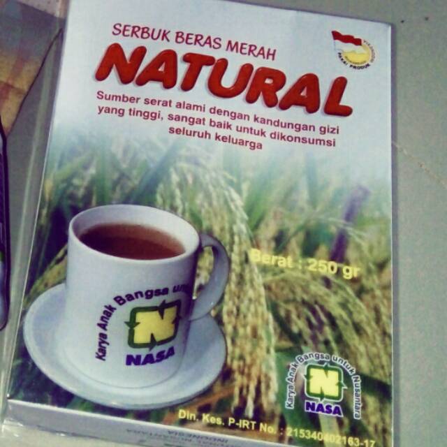 

Natural serbuk beras merah 250g