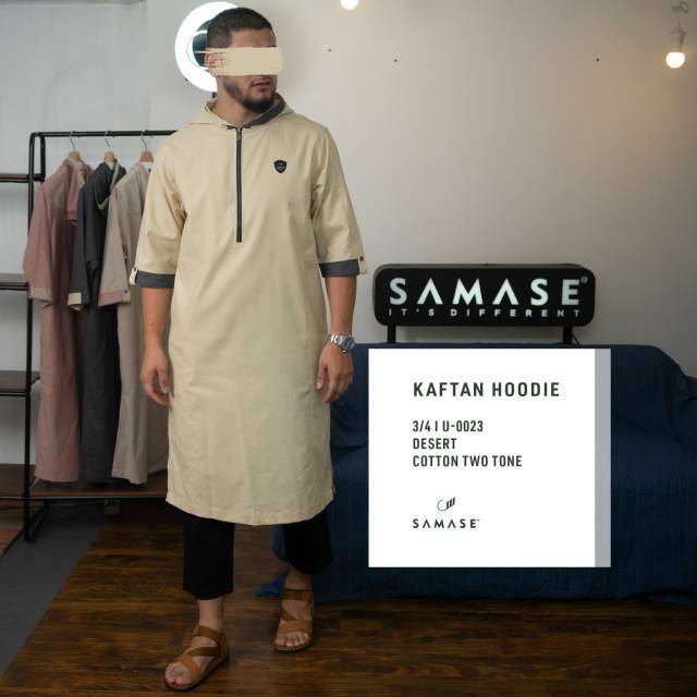 SAMASE KAFTAN HOODIE LENGAN 3/4 U-002 | MOHANA DESERT