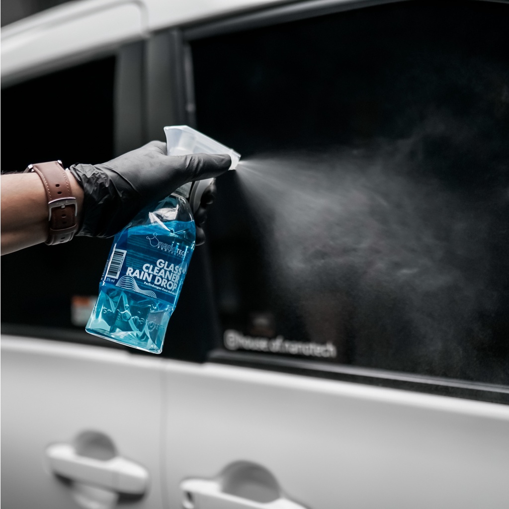 GLASS CLEANER RAIN DROP - nanoTECH PROTECTION - COATING KACA ANTI AIR EFEK DAUN TALAS - GLASS COATING - GLASS SHIELD - WINDSHIELD PROTECTOR - RAIN X