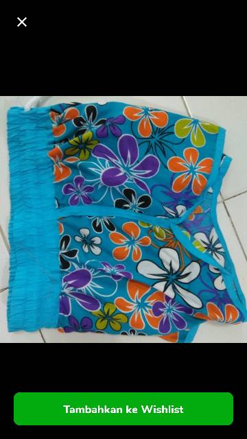 Celana wanita bali motif jepang size M tanggung