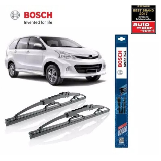 Wiper Mobil Toyota Avanza All new Lama Sepasang BOSCH Advantage 20 16 DUS BOSCH