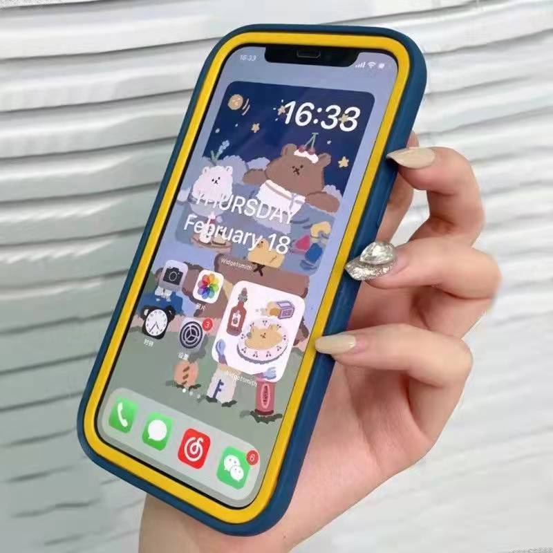 Case Bahan TPU Warna-Warni Tahan Banting Anti Jatuh Untuk iPhone 7 8plus X XR XS Max 11 12 13 Pro Max