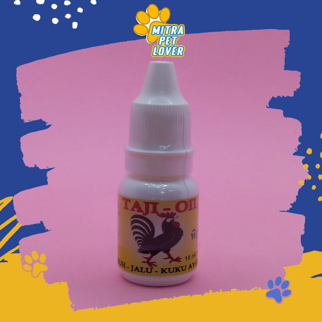 PENGUAT PARU JALU &amp; KUKU AYAM ADUAN - TAJI 10 ML ORIGINAL - MINYAK TETES AYAM JAGO TANDING - DENGAN VIT E &amp; GRASS - OLESKAN DI JALU KUKU - MURAH ASLI GARANSI KUALITAS - PET ANIMAL HEALTHCARE &amp; VETERINARY TAMASINDO OBAT &amp; VITAMIN TERNAK HEWAN MITRAPETLOVER