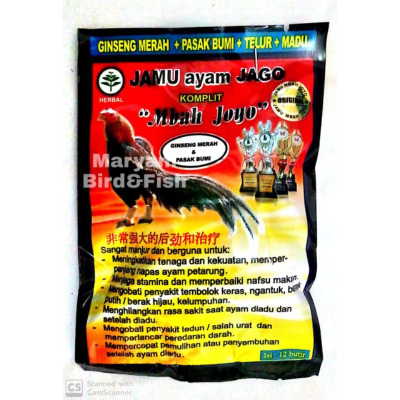 Jamu Ayam Jago Mbah Joyo Jamu Ayam Bangkok