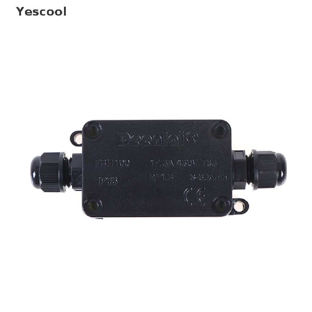 Yescool Junction Box Konektor Kabel 2 Arah Anti Air IP66 Dengan Terminal 450V Untuk Outdoor